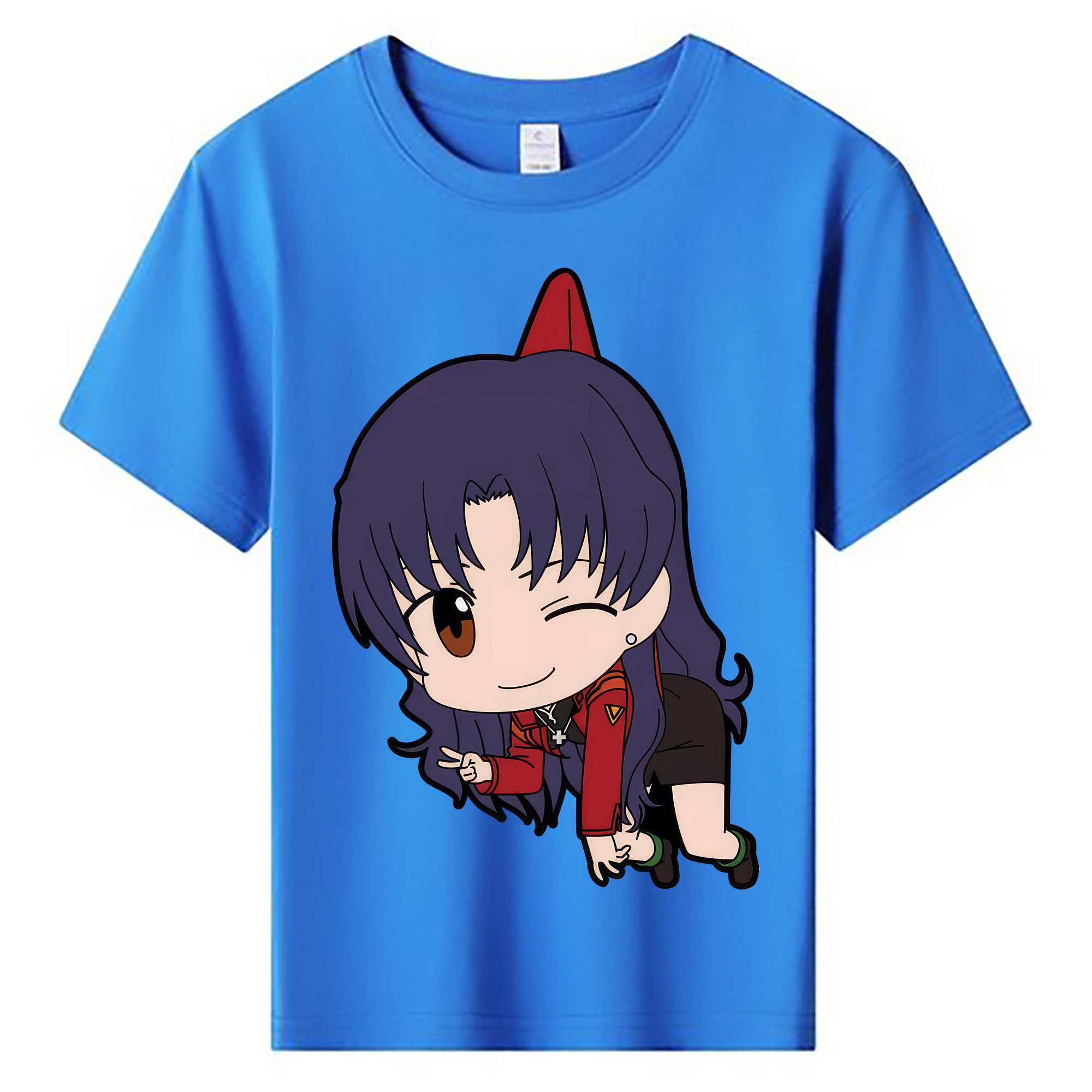 （画像用） EVA 新世紀エヴァンゲリオン 綿100％キッズTシャツ（フロントプリント）